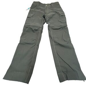 Kuhl Cargo Pants Mens 36x32 Gray Stealth Renegade Convertible Zip Off Hiking NWT